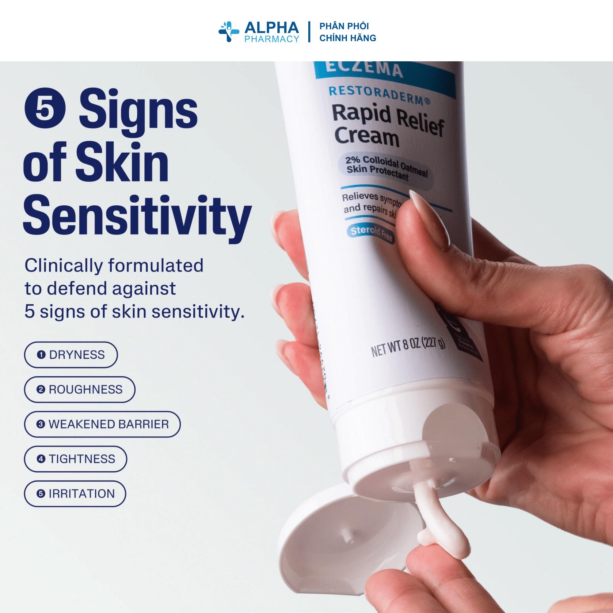 Kem Dưỡng Phục Hồi & Làm Dịu Cetaphil Eczema Restoraderm Rapid Relief Cream - 227g - Image 2