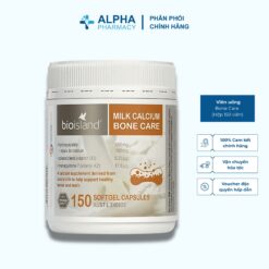 Viên Uống BioIsland Bone Care Bổ Sung Canxi Cho Mẹ Bầu, Hỗ Trợ Xương Khỏe Mạnh Thai Nhi – Hộp 150 Viên