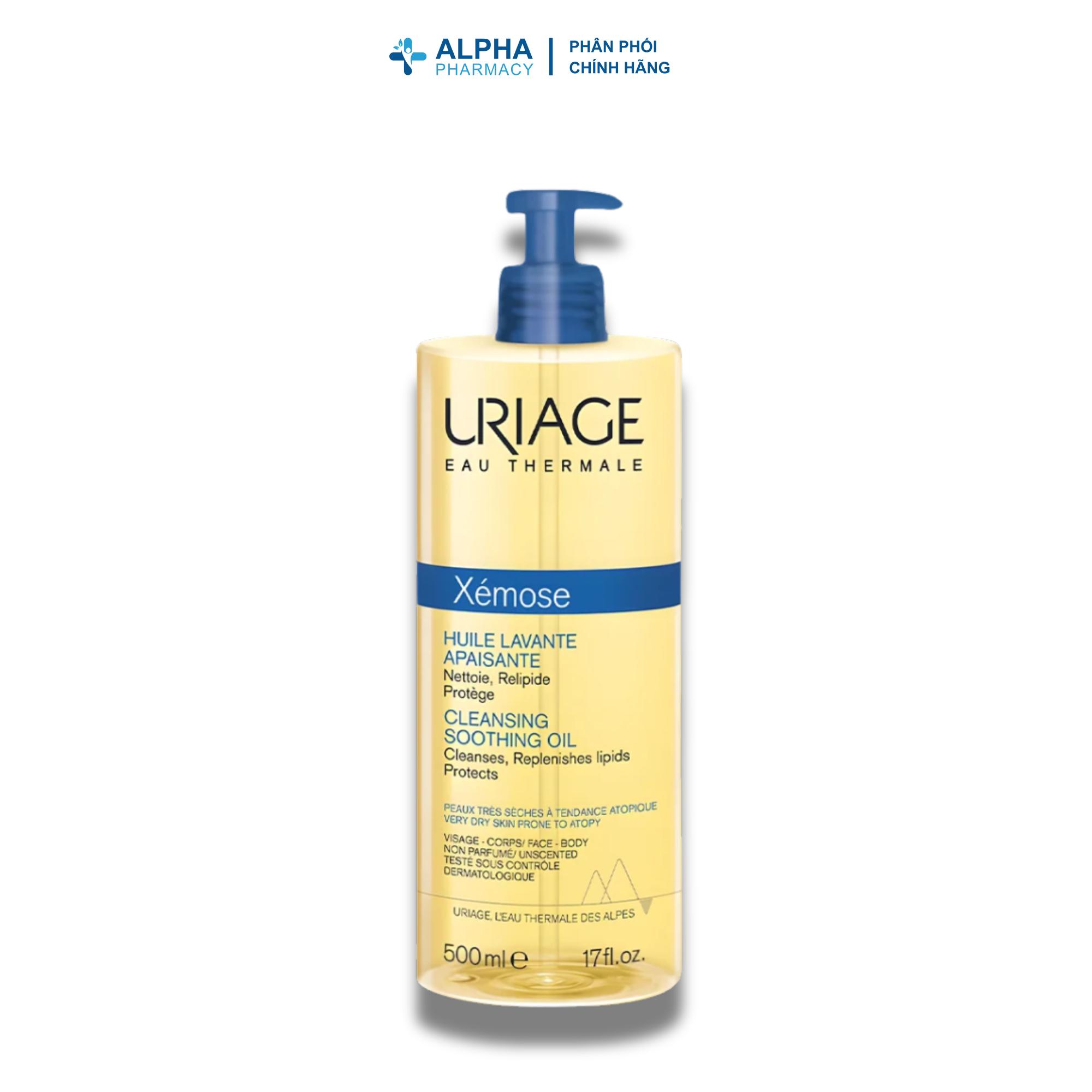 Sữa Rửa Mặt Dạng Gel-Oil Uriage Xémose Huile Lavante Apaisante Làm Sạch Cho Da Khô & Viêm Da Cơ Địa – 50ml/200ml/500ml - Image 6