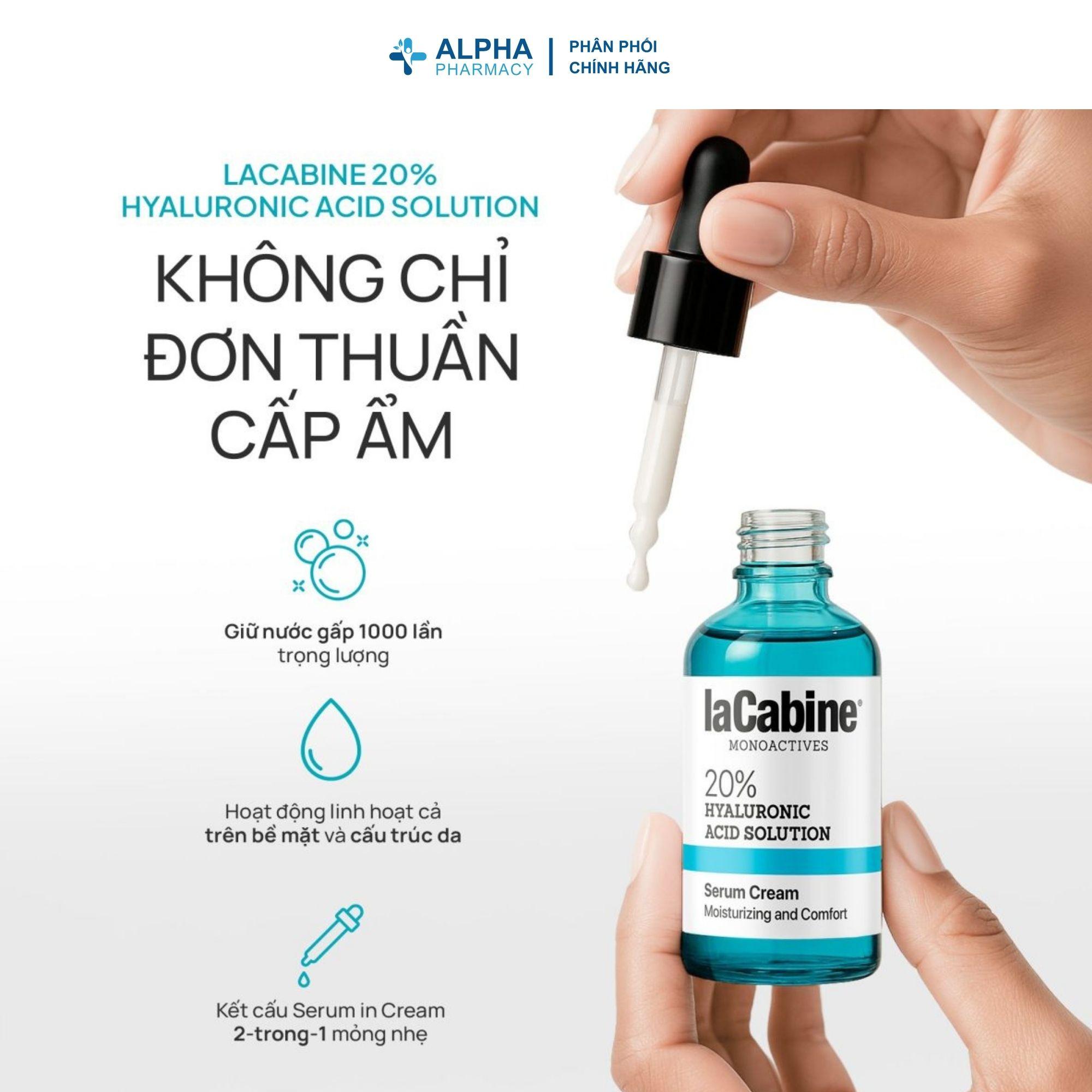 Tinh Chất LaCabine 20% Hyaluronic Acid Solution Dưỡng Ẩm Sâu, Ngăn Ngừa Khô Da – 30ml - Image 5