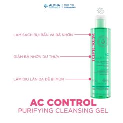 Alternative view of Gel Rửa Mặt Topicrem AC Control Purifying Cleansing Gel Cho Da Dầu, Da Hỗn Hợp Và Da Mụn - 200ml/400ml