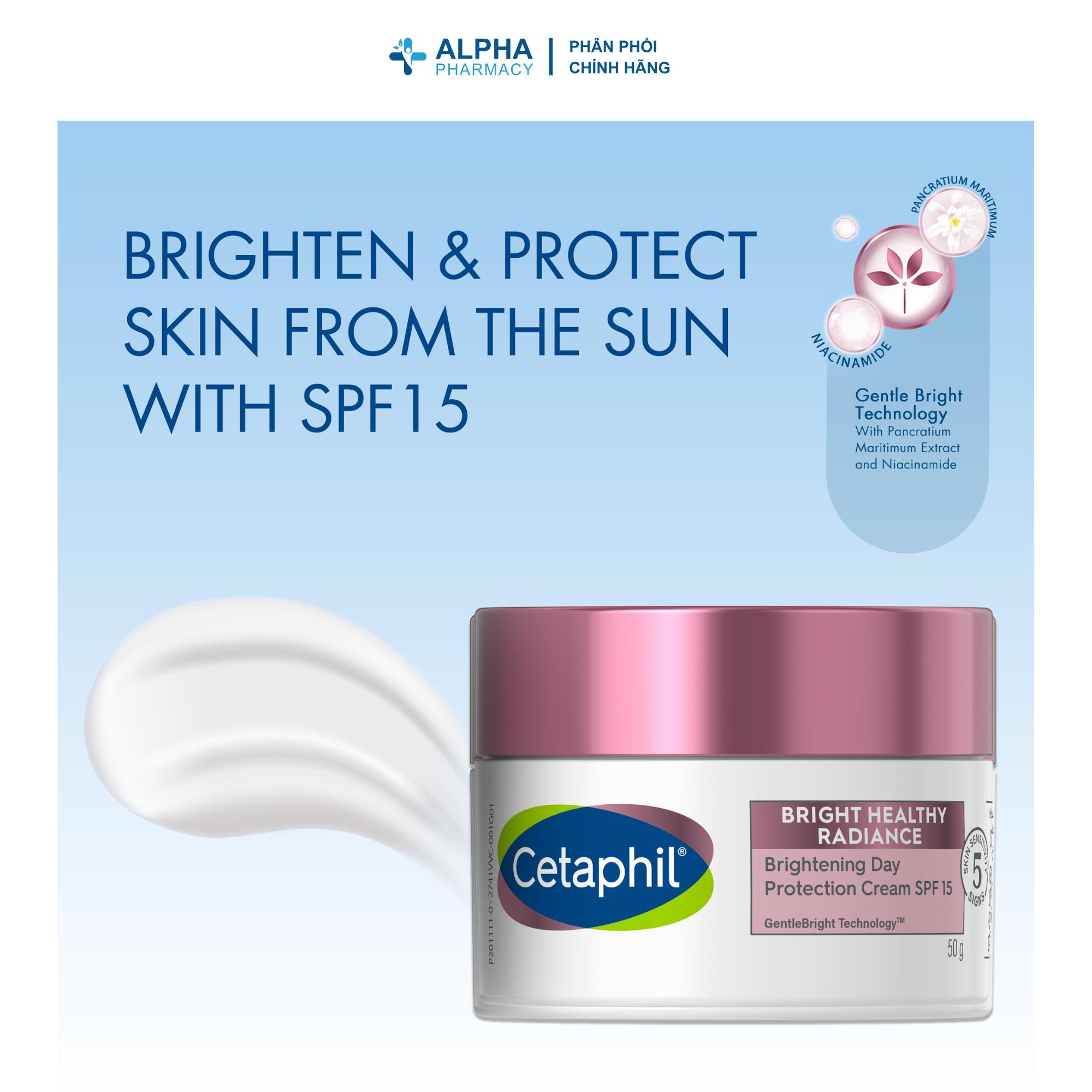 Kem Dưỡng Ban Ngày Cetaphil BHR Bright Healthy Radiance Day Protect Cream SPF15 Dưỡng Ẩm & Bảo Vệ Da - 50g - Image 2