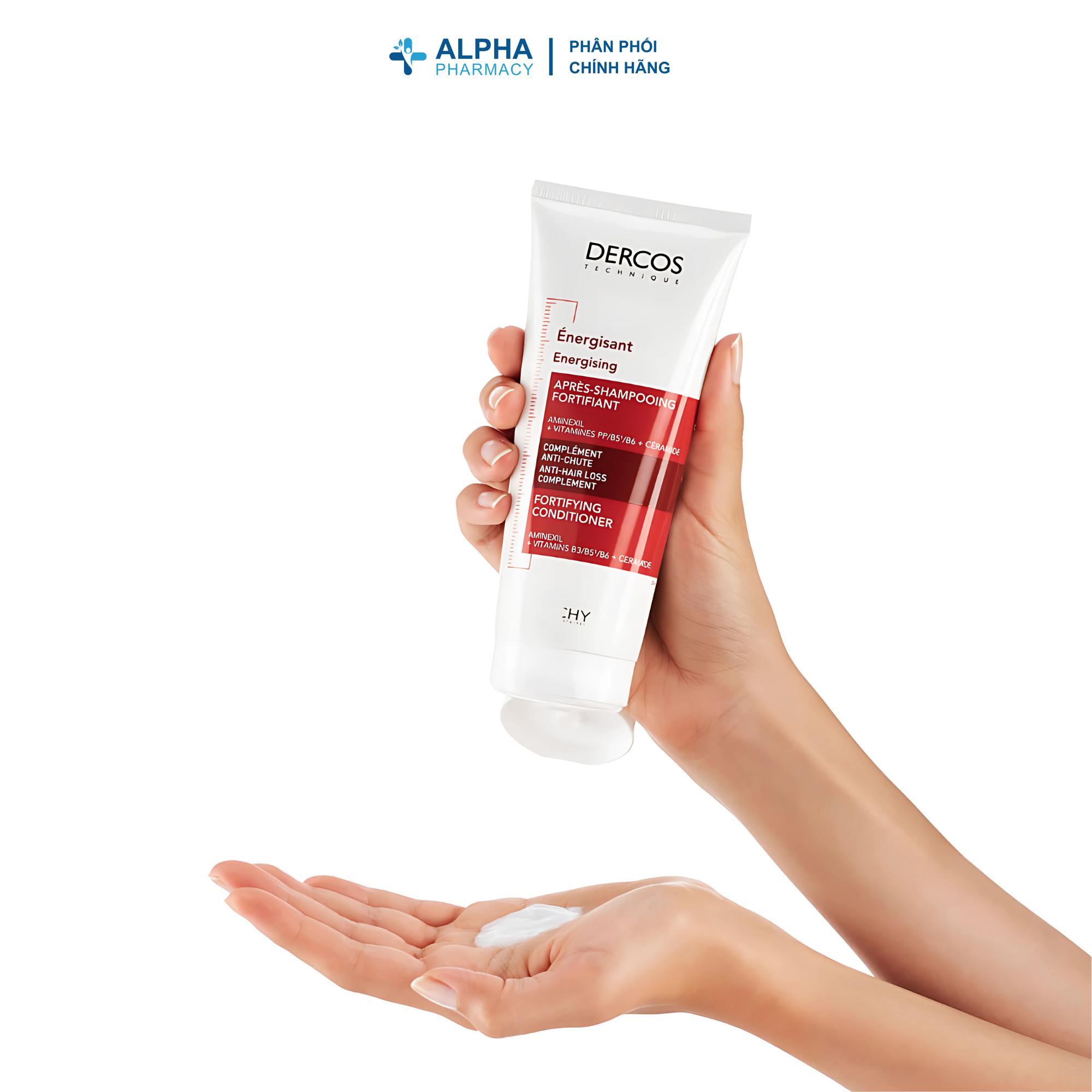Dầu Xả Vichy Dercos Technique Energising Conditioner Giúp Tóc Suôn Mượt & Giảm Rụng Tóc – 200ml - Image 3