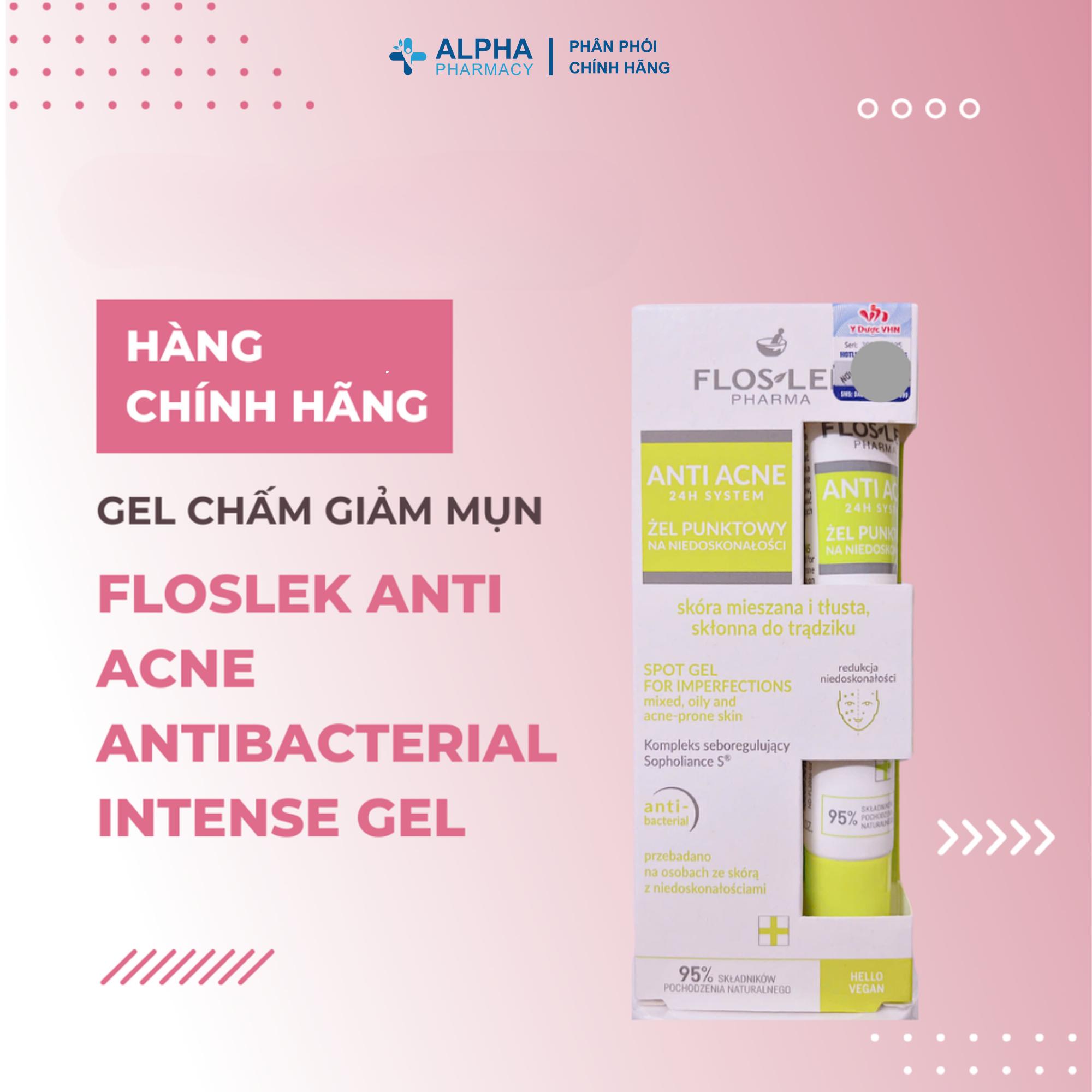 Gel chấm mụn Floslek cho da dầu mụn, giảm khuẩn nhanh chóng - Floslek Anti Acne 20ml - Image 3