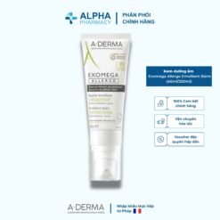 Kem Dưỡng Ẩm Cho Viêm Da Cơ Địa & Dị Ứng A-Derma Exomega Allergo Emollient Balm - 40ml/200ml