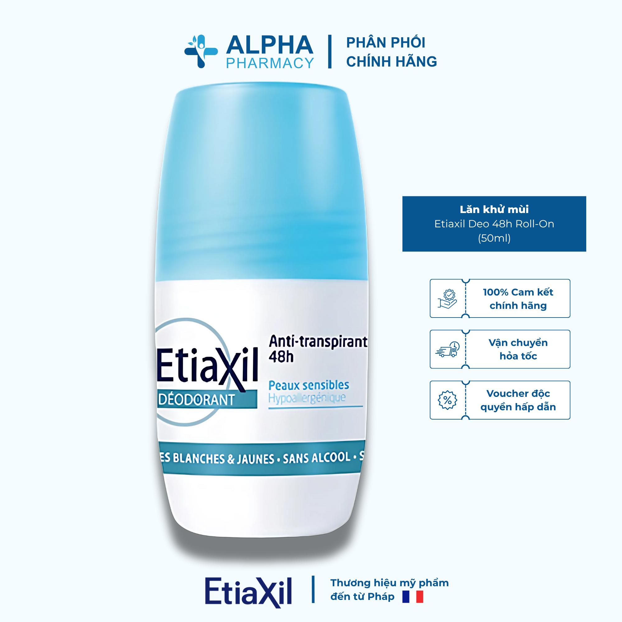 Lăn Khử Mùi Etiaxil Deo 48h Roll-On Giảm Mùi Hôi Nách – 50ml