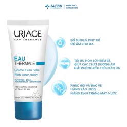 Alternative view of Kem Dưỡng Ẩm Uriage Eau Thermale Crème d’Eau Dưỡng Ẩm Khoáng Dạng Kem Nước – 40ml