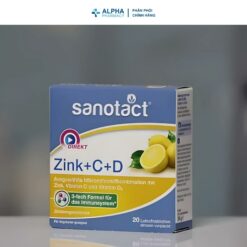 Alternative view of Viên Uống Tăng Cường Miễn Dịch Sanotact Zink + C + D – Hộp 20 Viên