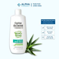 Gel Tắm Corine De Farme Essential Aloe Vera Hương Lô Hội – 750ml