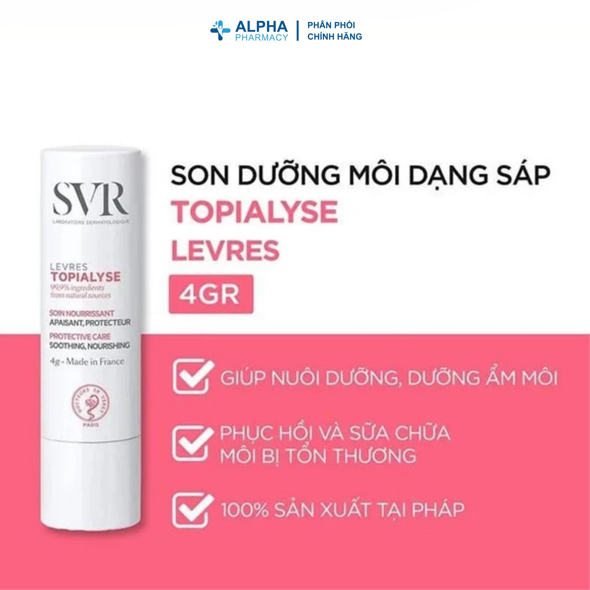 Son Dưỡng SVR Topialyse Lips Bảo Vệ & Làm Mềm Môi – 4g - Image 2