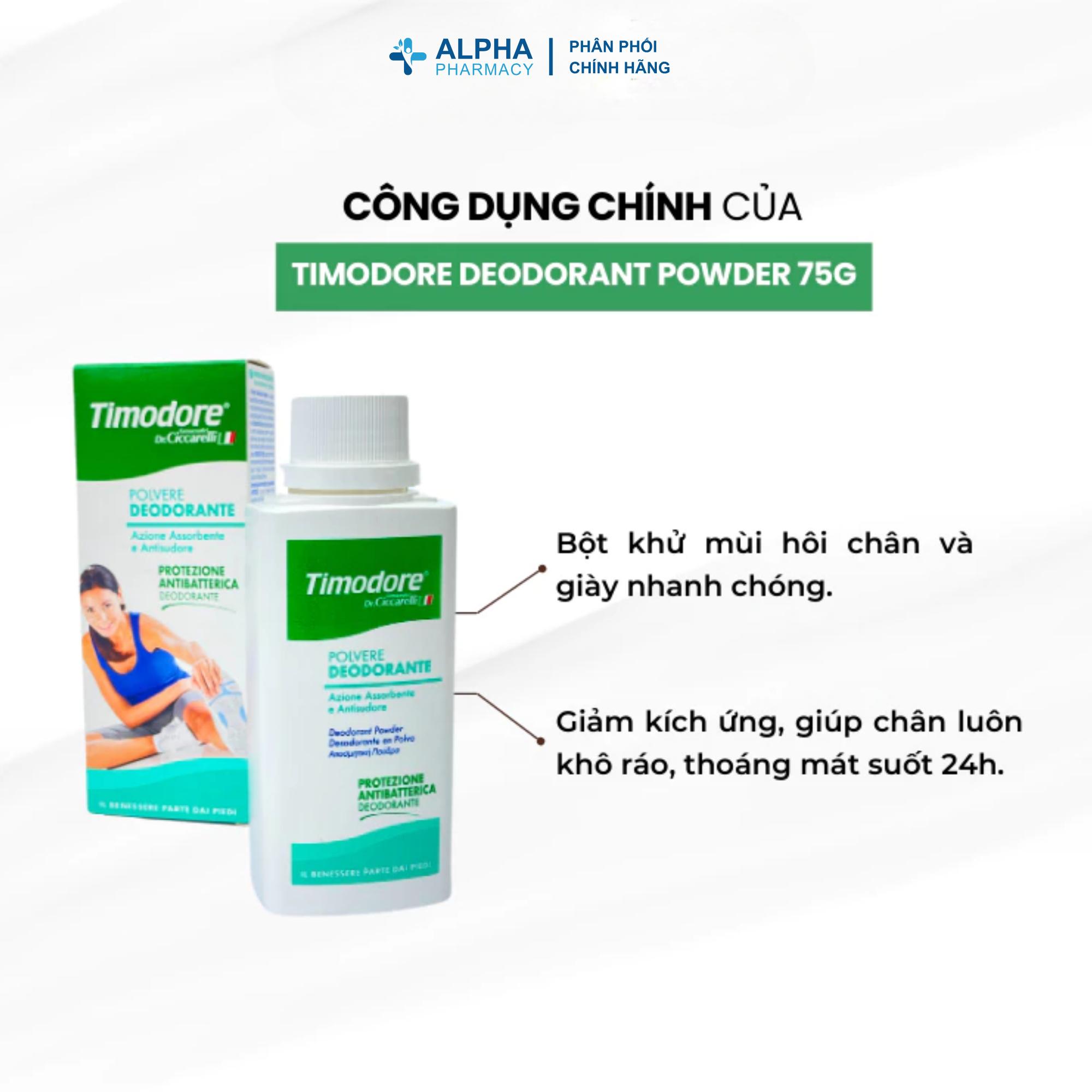Phấn Khử Mùi Timodore Deodorant Powder Cho Chân Và Giày – 75g - Image 3