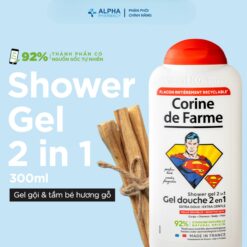Alternative view of Gel Gội Và Tắm Bé Corine De Farme Shower Gel 2 In 1 Superman Hương Gỗ – 300ml