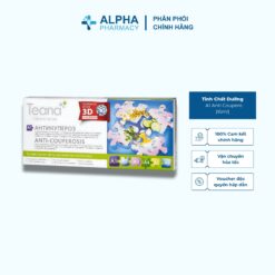 Tinh Chất Dưỡng Teana A1 Anti Coupero Giúp Làm Dịu & Giảm Đỏ Da Nhạy Cảm - 20ml (2ml x 10 ống)