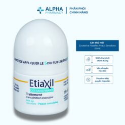 Lăn Khử Mùi Etiaxil Detranspirant Traitement Transpiration Excessive Aisselles Peaux Sensibles Cho Da Nhạy Cảm – 15ml