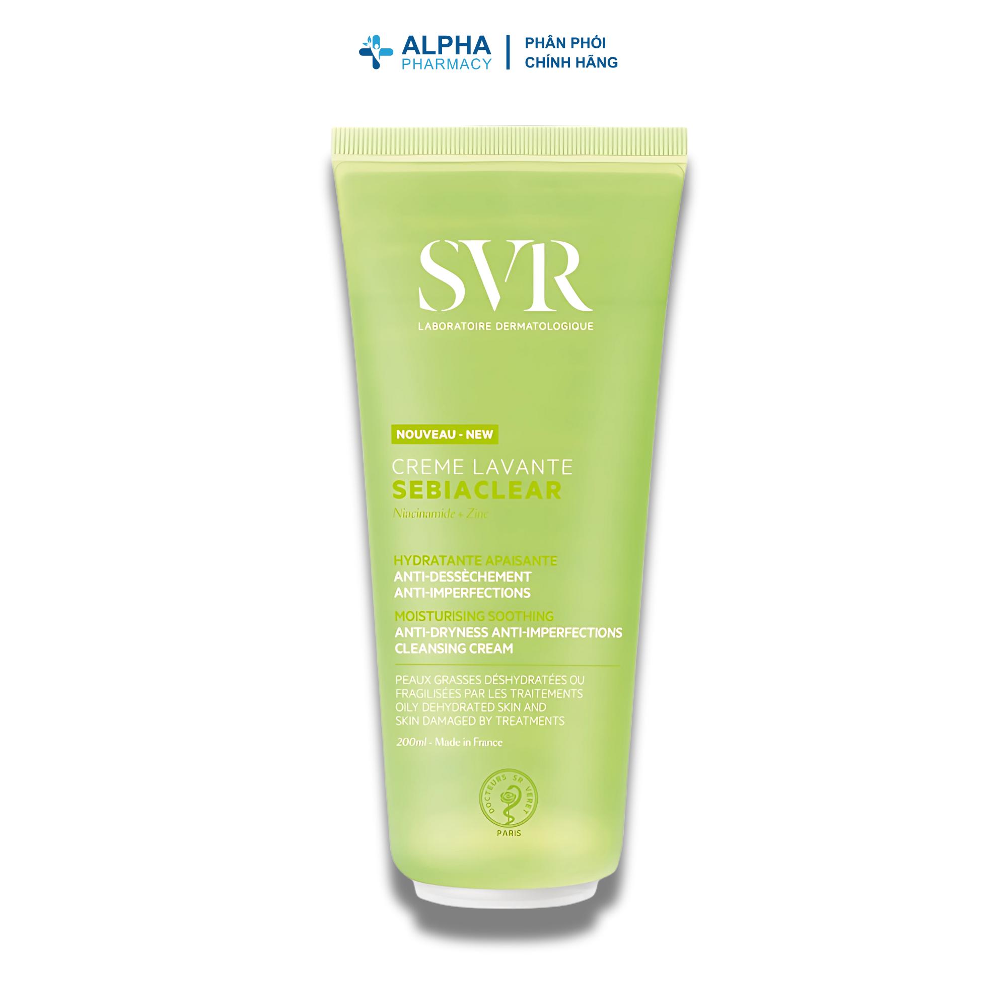 Sữa Rửa Mặt SVR Sebiaclear Creme Lavante Làm Sạch & Dưỡng Ẩm Cho Da Mụn Khô – 55ml/200ml - Image 6