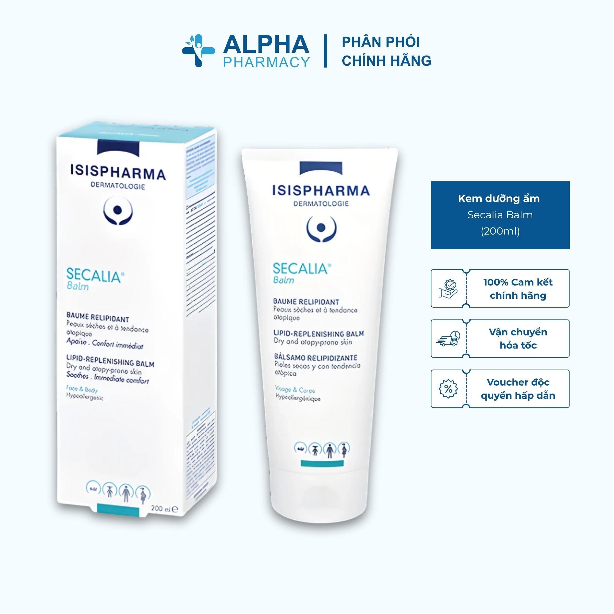 Kem Dưỡng Ẩm Isis Pharma Secalia Balm Giúp Dưỡng Da, Chống Khô Da – 200ml