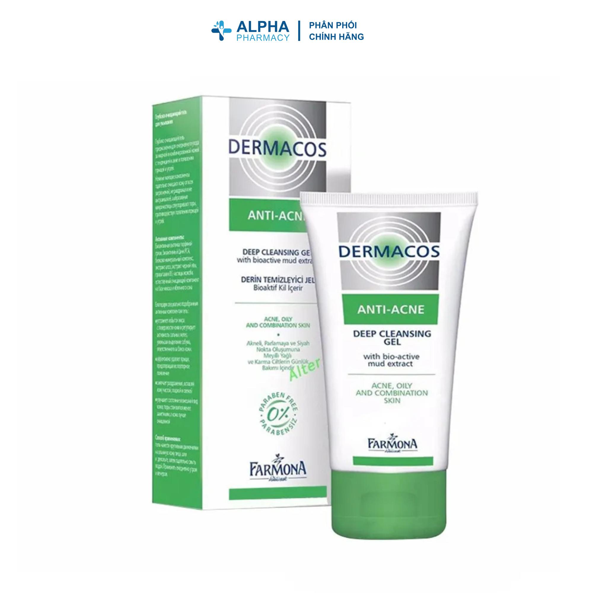 Gel Rửa Mặt Dermacos Anti Acne Deep Cleansing Làm Sạch Sâu & Ngừa Mụn – 150ml - Image 2