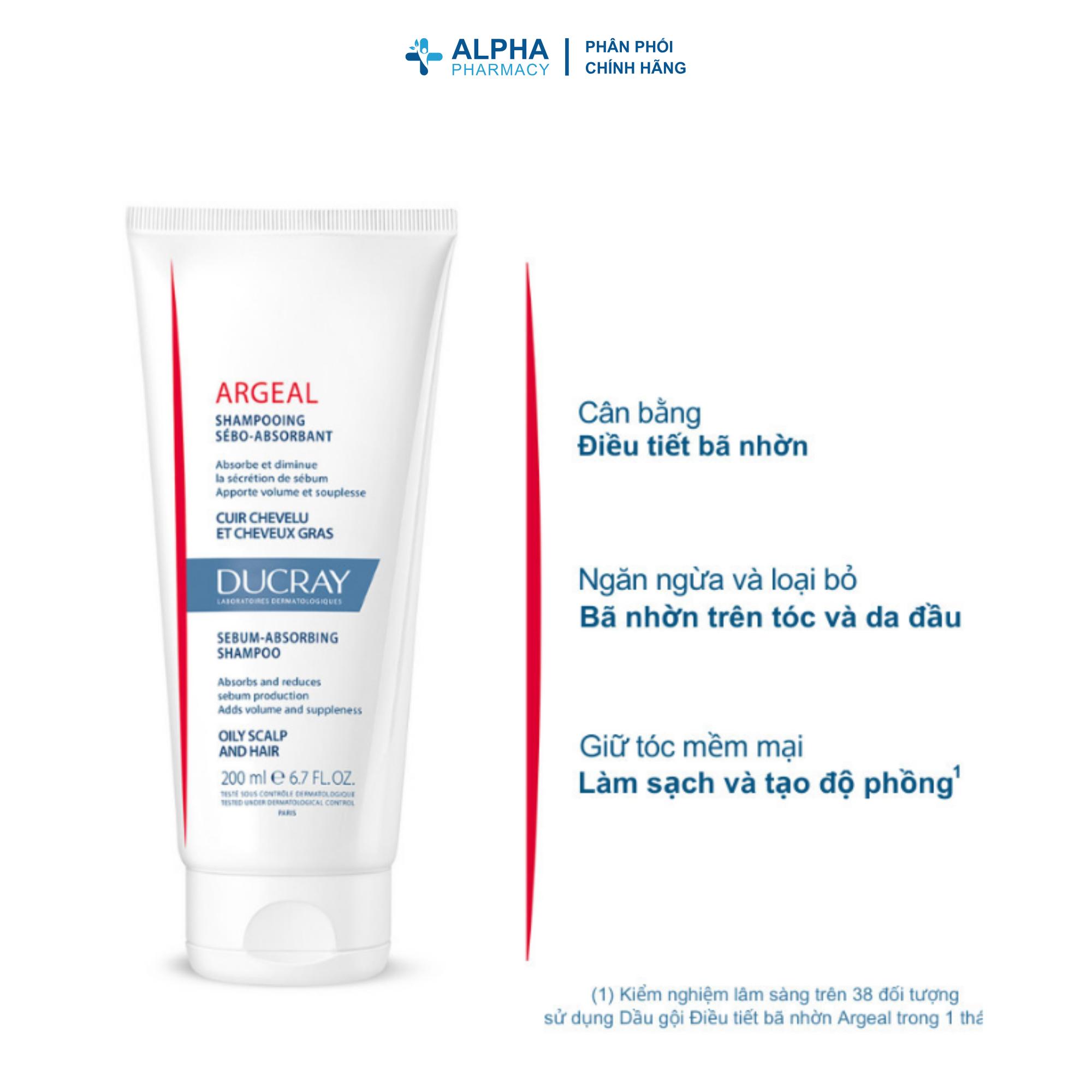 Dầu Gội Ducray Argeal Giúp Làm Sạch Bã Nhờn - 200ml - Image 3