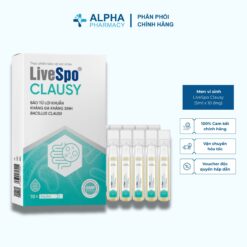 Men Vi Sinh LiveSpo Clausy H/10 Ống LiveSpo Hỗ Trợ Giảm Triệu Chứng Rối Loạn Tiêu Hóa Cho Trẻ Từ 3 Tháng+