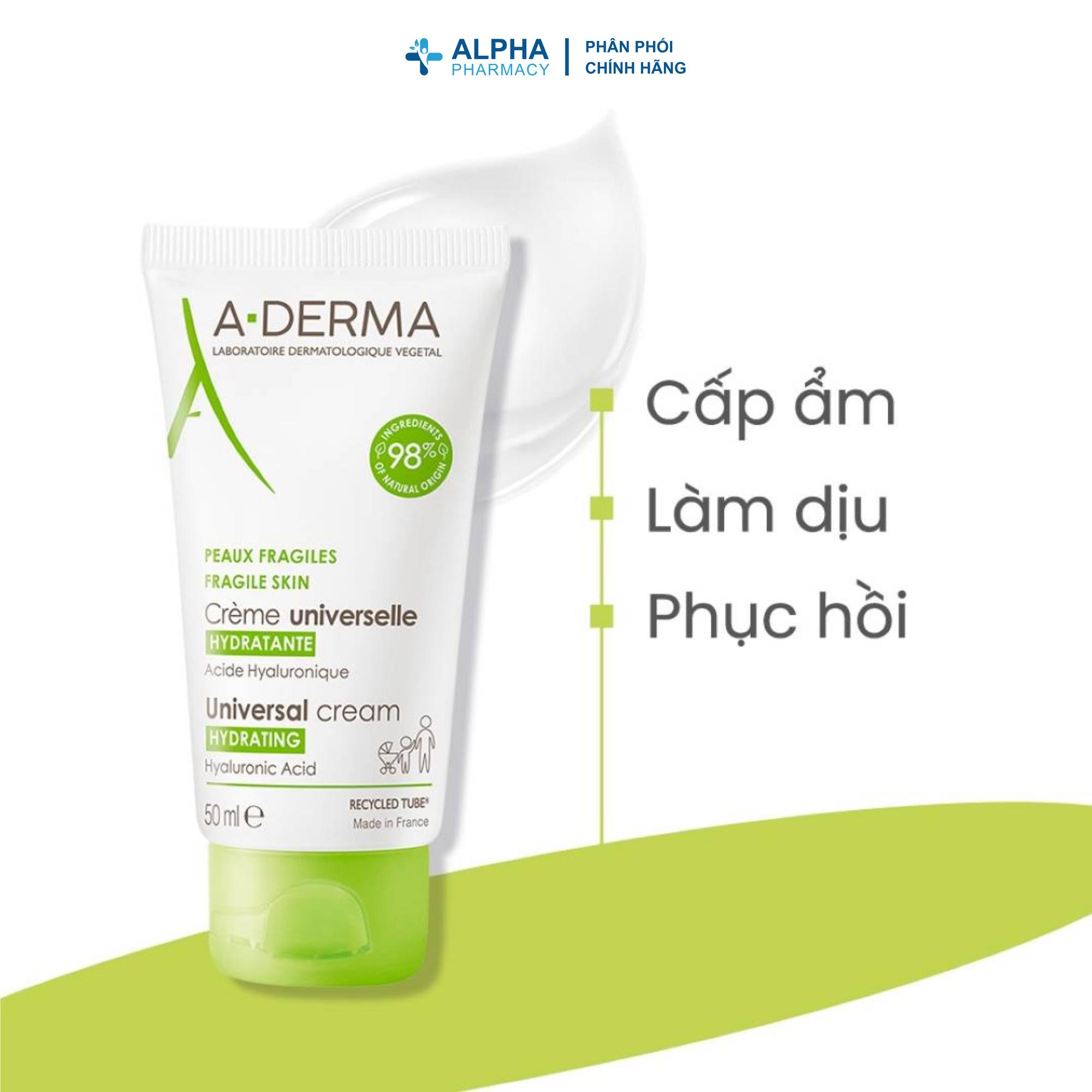 Kem Dưỡng Ẩm Hằng Ngày Cho Da Nhạy Cảm A-Derma Hydrating Universal Cream - 50ml - Image 4