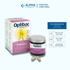 Men Vi Sinh Phụ Khoa Optibac Pregnancy Cho Mẹ Bầu - Hộp 30 viên