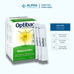 Men Vi Sinh Optibac Bifido & Fibre Bổ Sung Lợi Khuẩn Và Chất Xơ FOS - Hộp 30 Gói