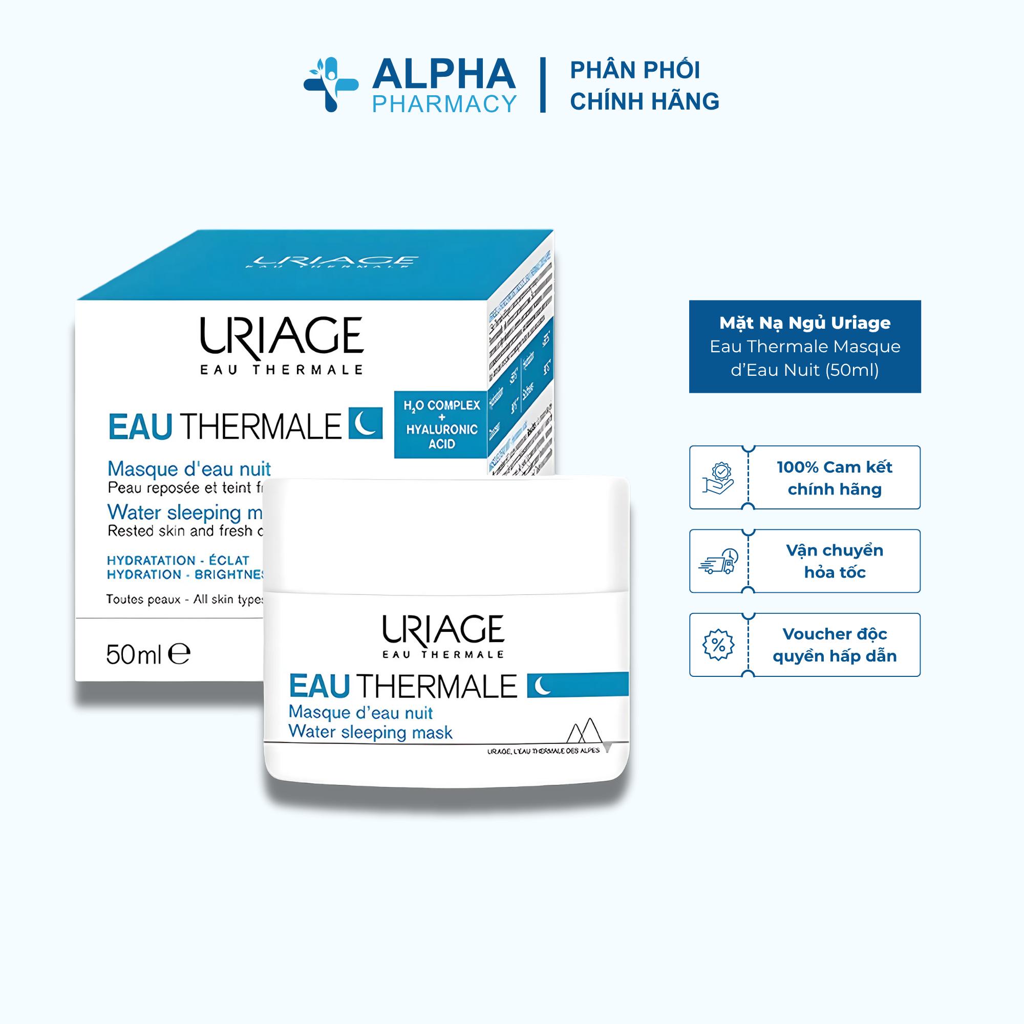 Mặt Nạ Ngủ Uriage Eau Thermale Masque d’Eau Nuit Dưỡng Ẩm Khoáng Chuyên Sâu – 50ml