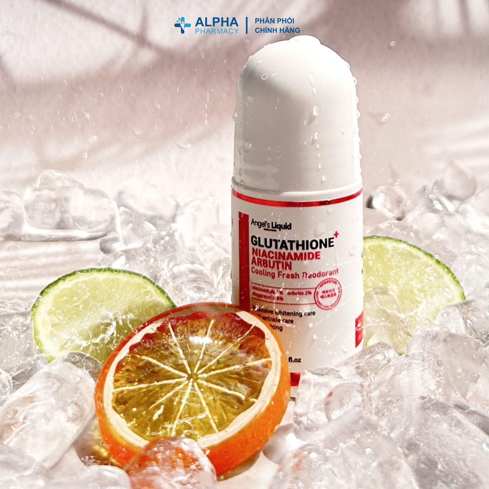 Lăn Khử Mùi Dưỡng Trắng Angel's Liquid Glutathione + Niacinamide Fresh Deodorant - 60ml - Image 4