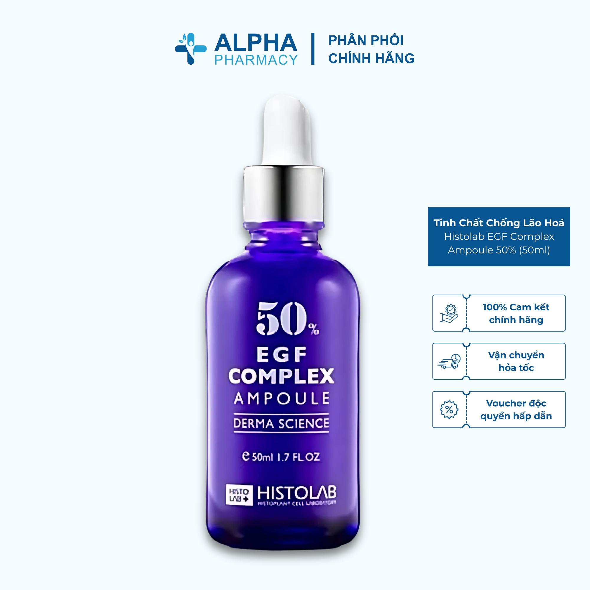 Tinh Chất Chống Lão Hoá Histolab EGF Complex Ampoule 50% Serum Trẻ Hoá Da, Ngừa Nếp Nhăn – 50ml