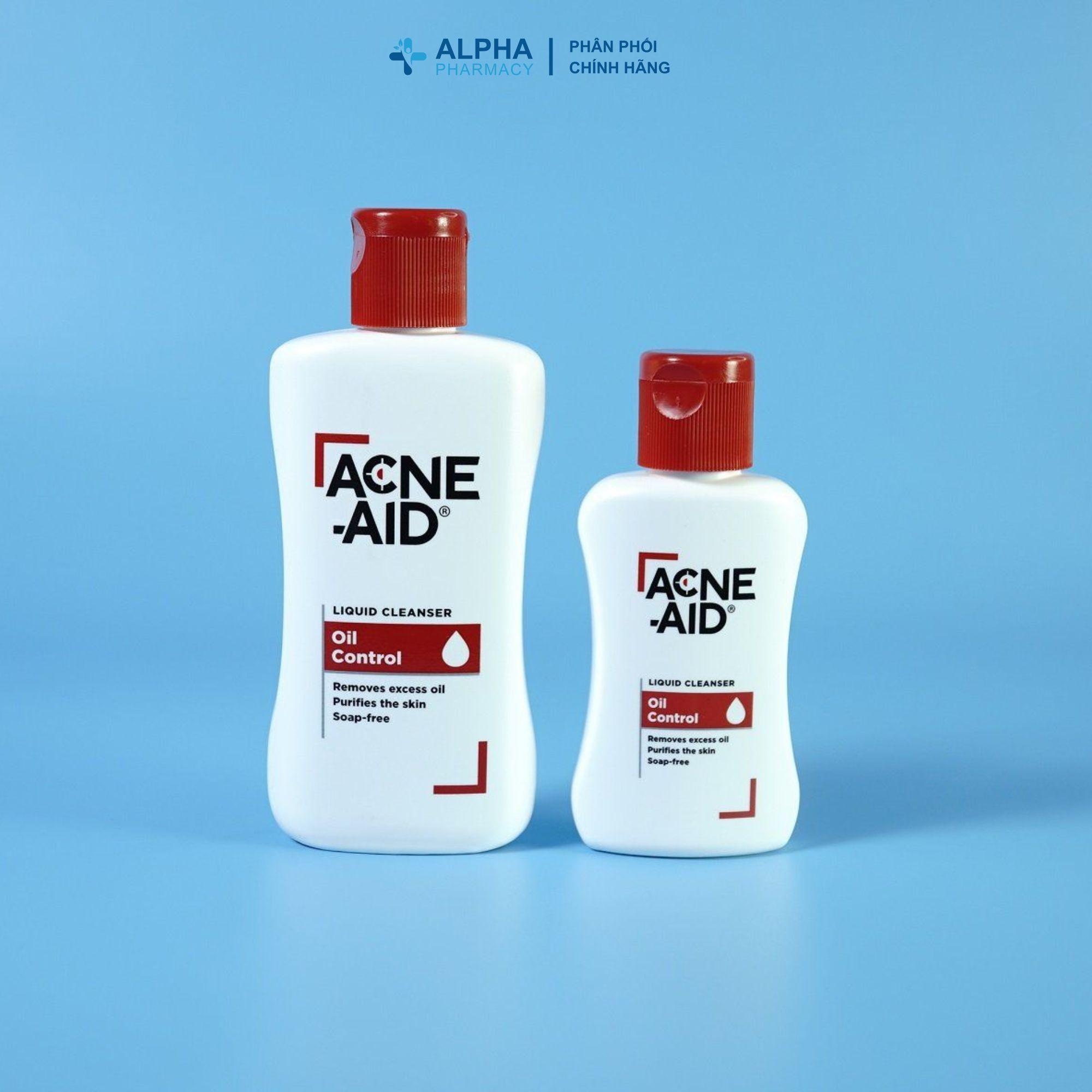 Sữa Rửa Mặt Acne-Aid Liquid Cleanser Oil Control Làm Sạch Sâu, Kiểm Soát Dầu, Ngừa Mụn – 50ml/100ml - Image 4