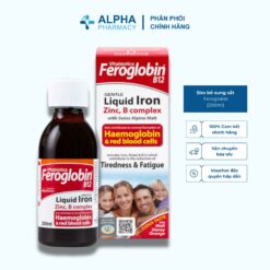 Siro Bổ Sung Sắt Vitabiotics Feroglobin Hỗ Trợ Tạo Máu Cho Trẻ Từ 1 Tuổi Và Mẹ Bầu – Chai 200ml