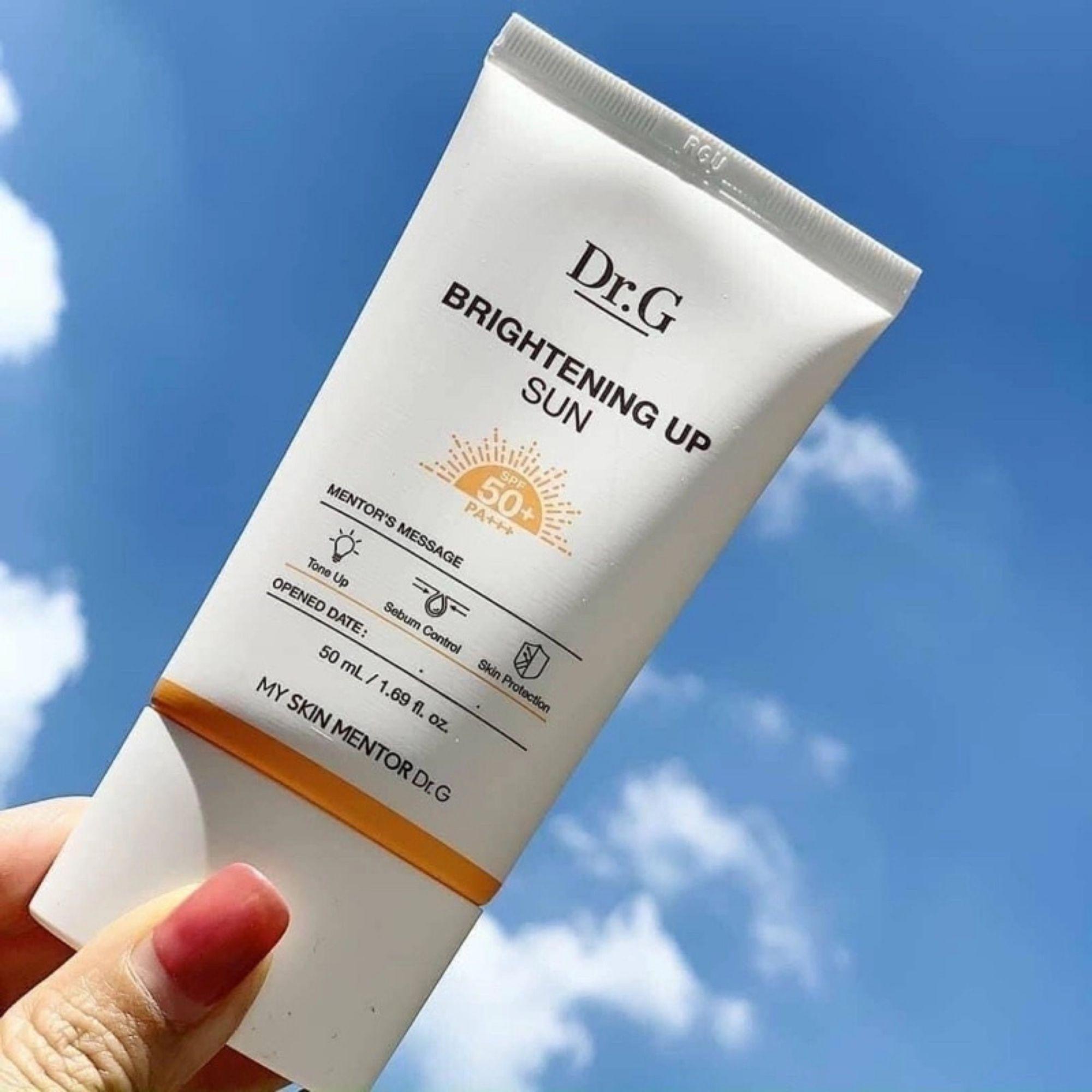 Kem Chống Nắng Dr.G Brightening Up Sun+ SPF50+ PA+++ Nâng Tông Kiềm Dầu Làm Sáng Da - 20ml/50ml - Image 5