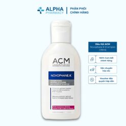 Dầu Gội Giảm Gàu Mảng Và Giảm Ngứa Da Đầu - ACM Novophane K Shampoo 125ml