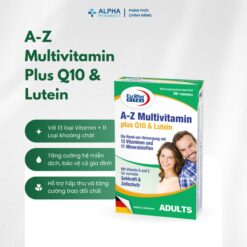 Alternative view of Thực Phẩm Bảo Vệ Sức Khỏe EuRho Vital A–Z Multivitamin + Q10 & Lutein Tăng Cường Sức Đề Kháng, Cải Thiện Thị Lực Và Trao Đổi Chất